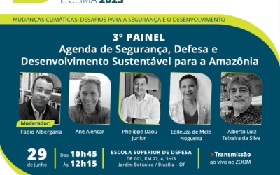 PAINEL 3 | Agenda de Segurança, Defesa e Desenvolvimento Sustentável para a Amazônia