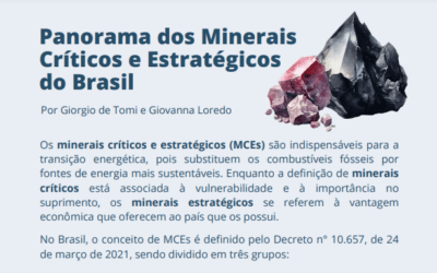 Infográfico “Panorama dos Minerais Críticos e Estratégicos do Brasil”