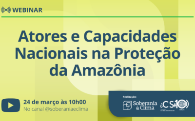 Webinar | “Atores e Capacidades Nacionais na Proteção da Amazônia”