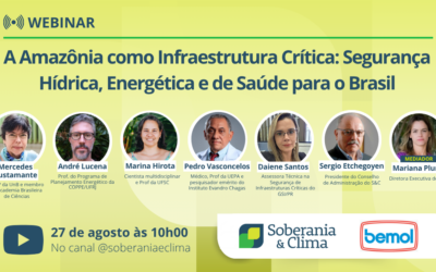 Webinar “A Amazônia como Infraestrutura Crítica: Segurança Hídrica, Energética e de Saúde para o Brasil”
